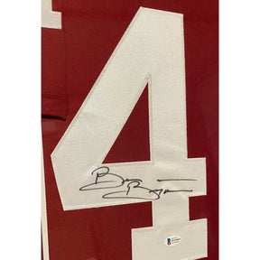 Brian Bosworth Signed Framed Jersey Beckett BAS Autographed Oklahoma Sooners