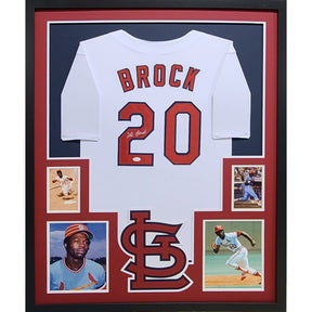 Lou Brock Signed Jersey JSA Autographed St. Louis Cardinals