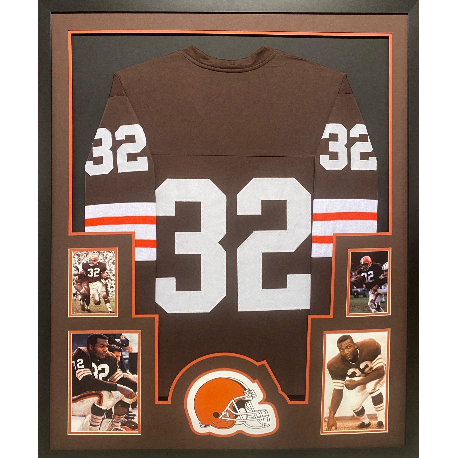 Jim Brown UNSIGNED Framed Jersey Cleveland Browns