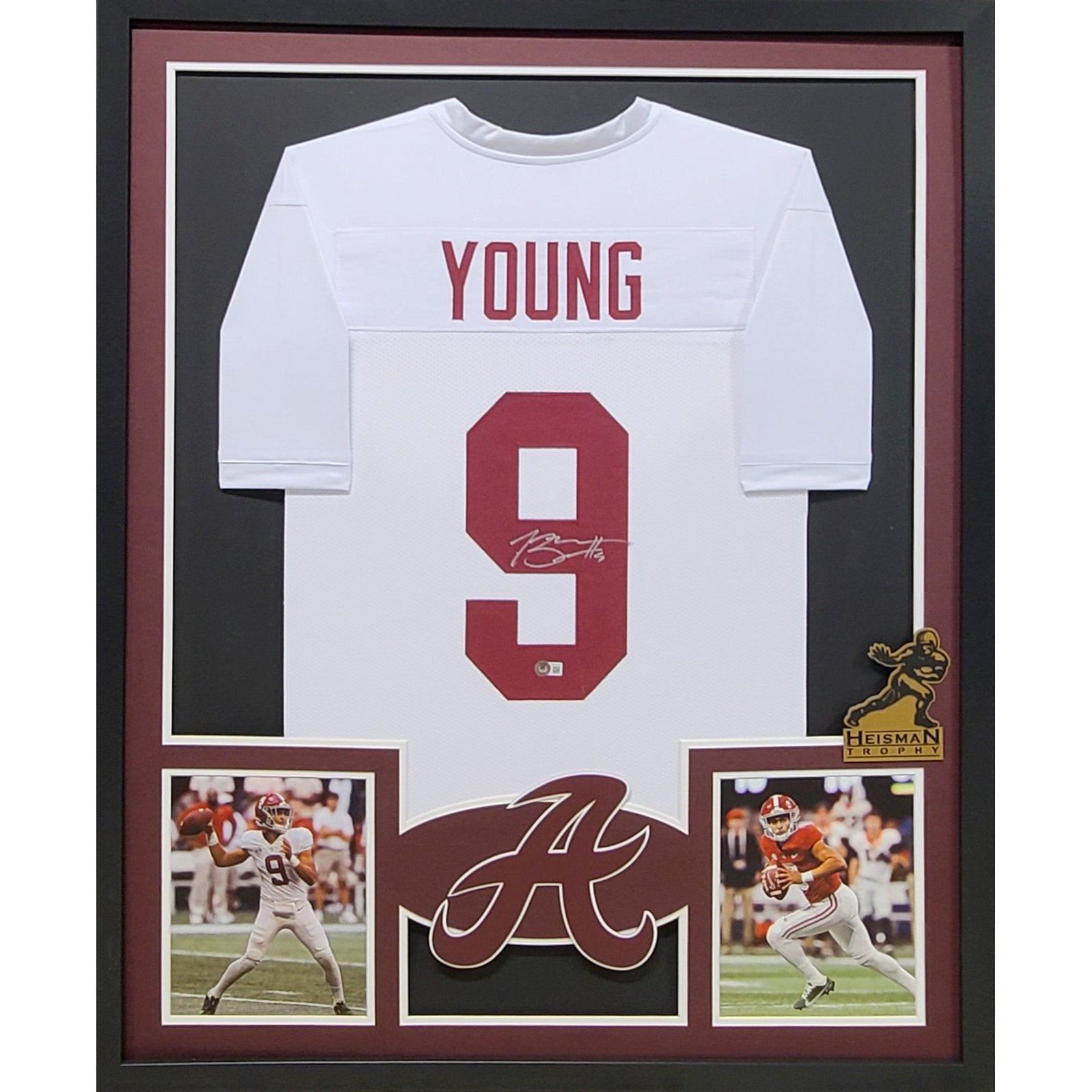 Bryce Young Signed Framed Jersey Beckett BAS Alabama MB2