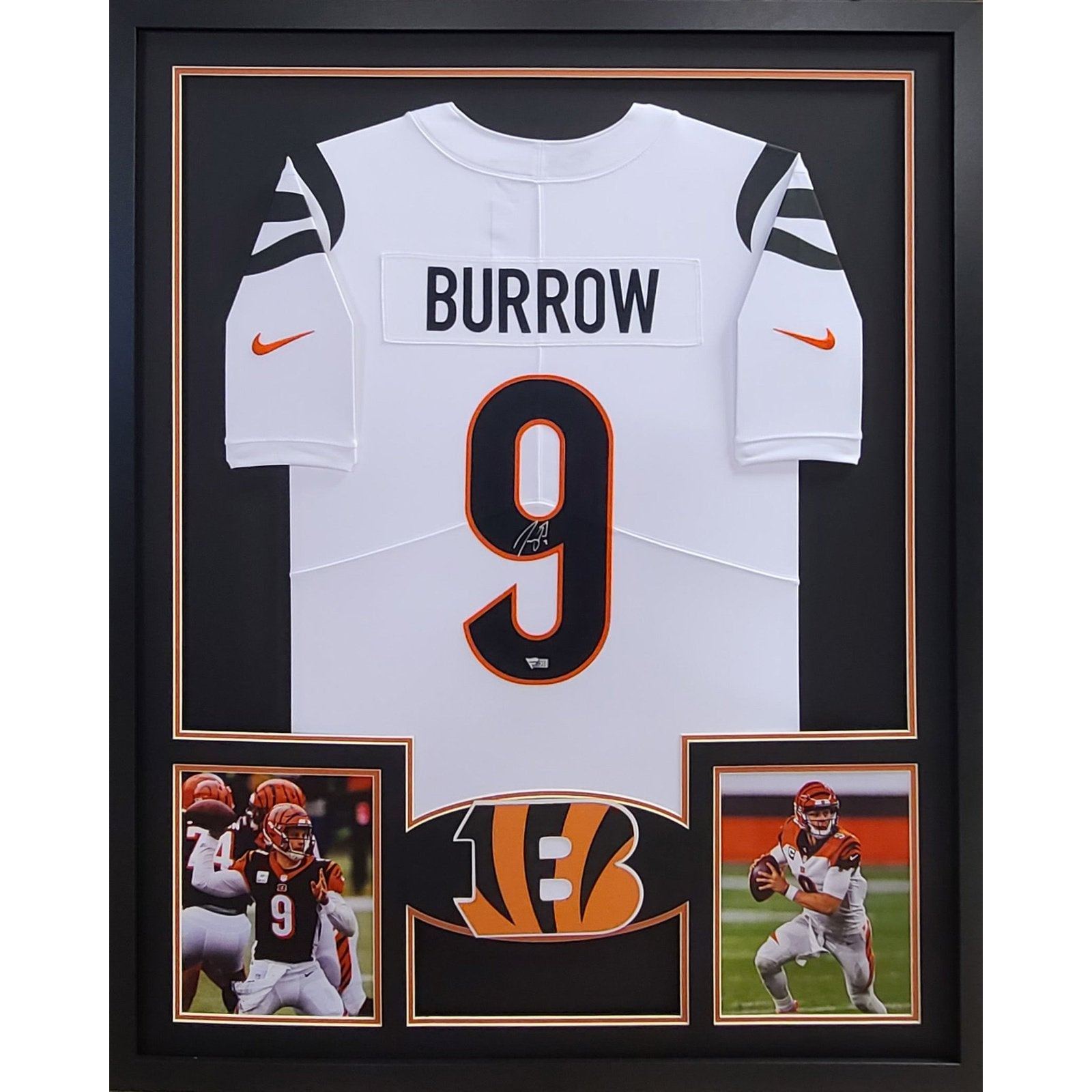 Joe Burrow Framed Signed Jersey Fanatics Autographed Cincinnati Bengals BB2