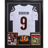 Joe Burrow Framed Signed Jersey Fanatics Autographed Cincinnati Bengals BB2