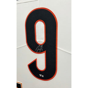 Joe Burrow Framed Signed Jersey Fanatics Autographed Cincinnati Bengals BB2