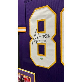 Cris Carter Framed Signed Jersey Schwartz Autographed Minnesota Viking