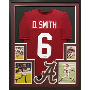 DeVonta Smith Framed Signed Jersey Beckett Autographed Signed Alabama Crimson Tide