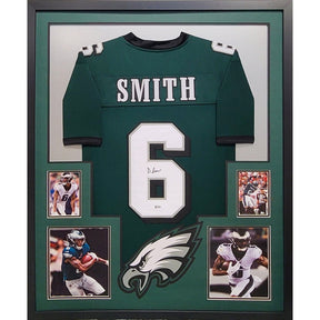 DeVonta Smith Framed Jersey Beckett Autographed Signed Philadelphia Eagles