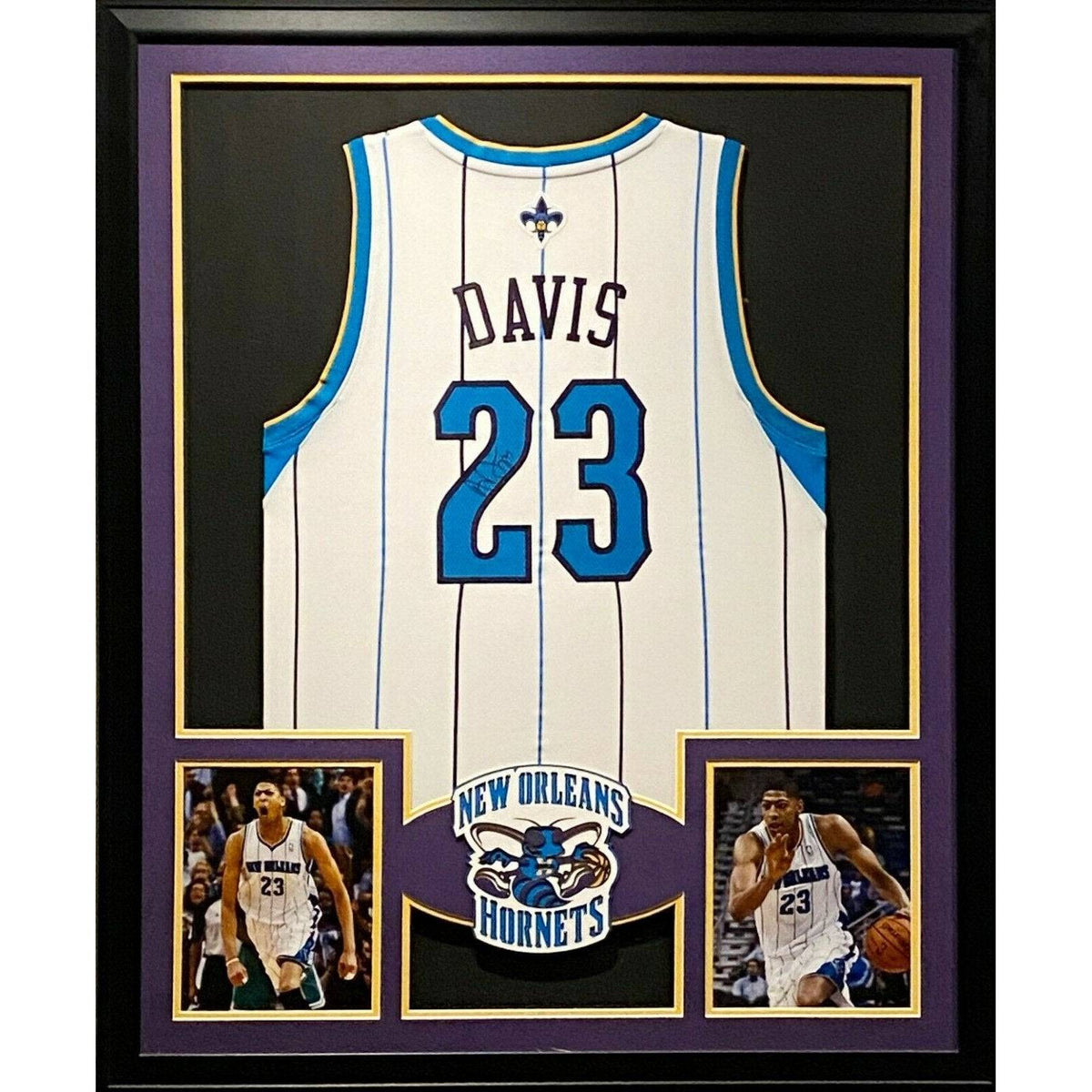Anthony Davis Framed Jersey JSA Autographed Signed New Orleans Hornets