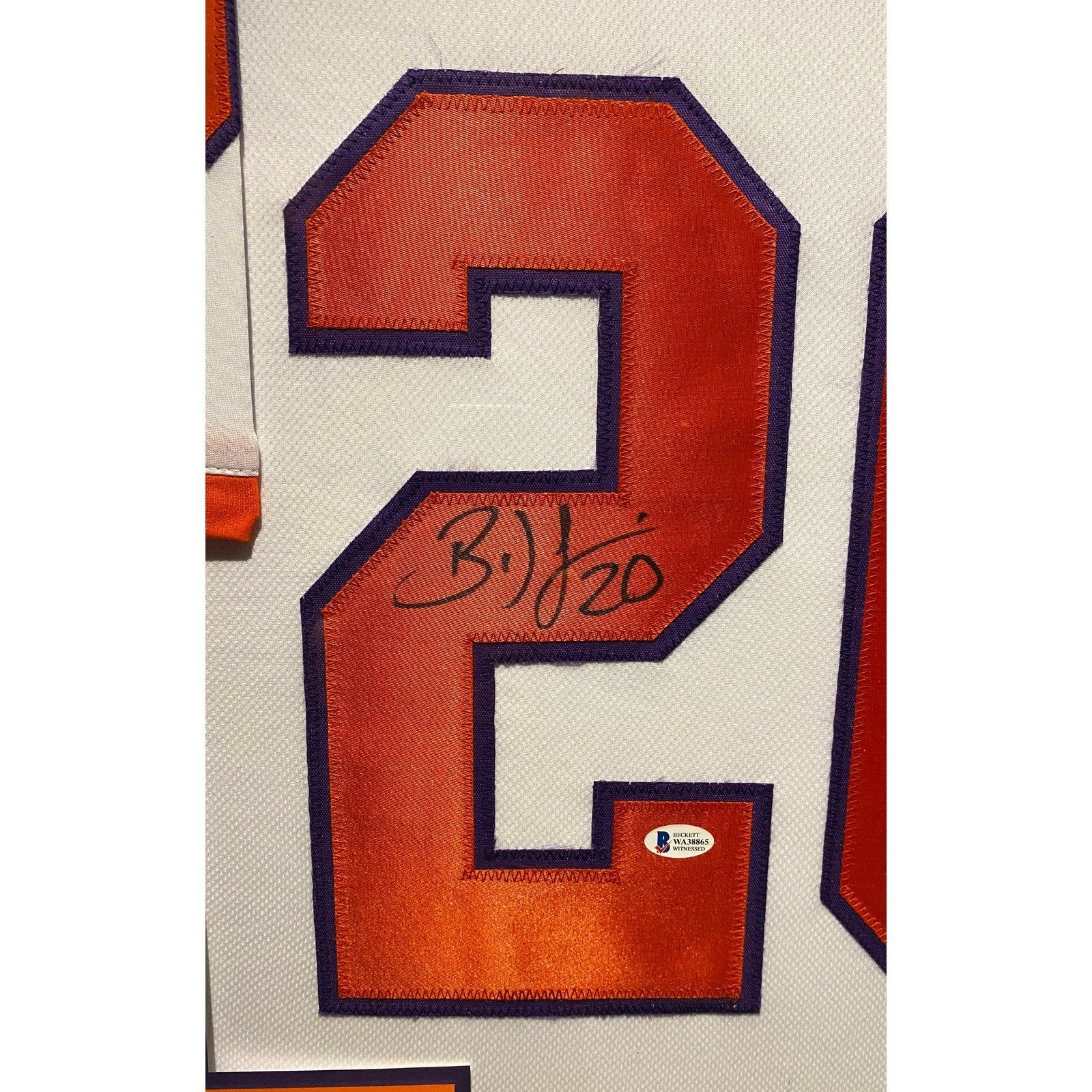 Brian Dawkins Signed Jersey Beckett BAS Autographed Clemson Tigers Eag