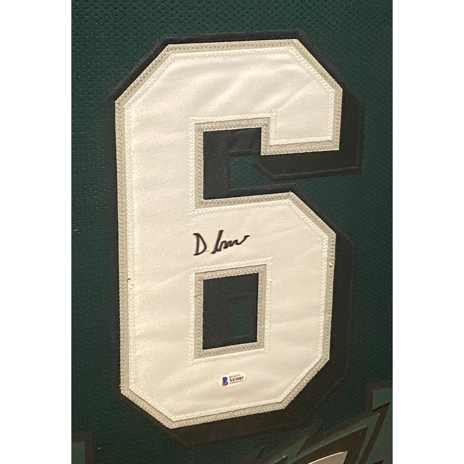 DeVonta Smith Framed Jersey Beckett Autographed Signed Philadelphia Eagles