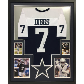 Trevon Diggs Framed Signed Jersey JSA Autographed Dallas Cowboys