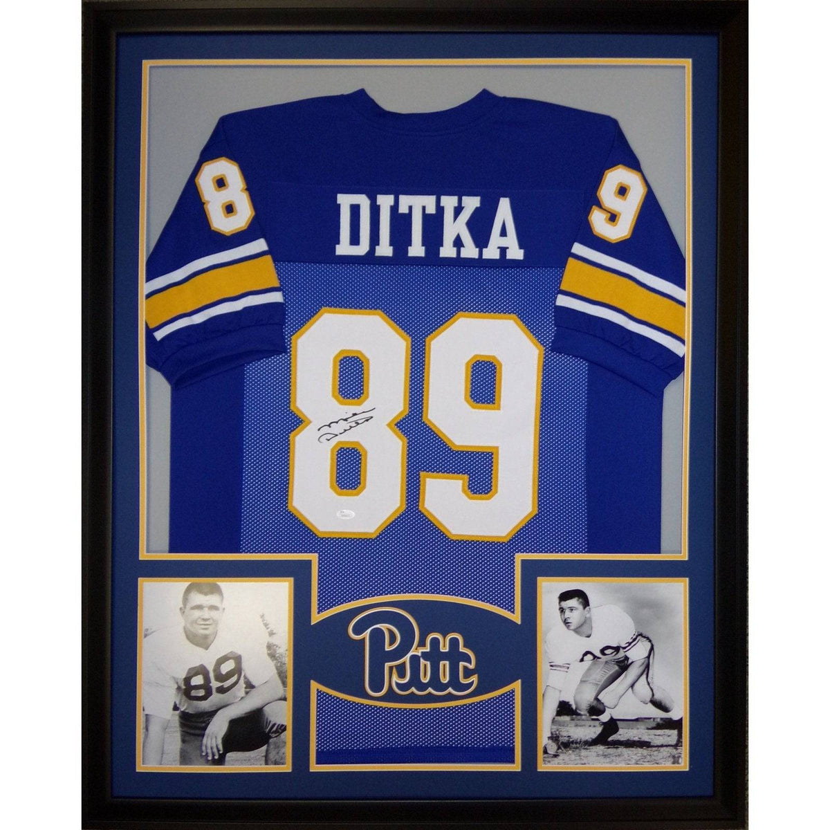 Mike Ditka Framed Jersey JSA Autographed Signed Pitt Panthers Chicago Bears