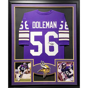 Chris Doleman Framed Jersey JSA Autographed Signed Minnesota Vikings Pitt HOF