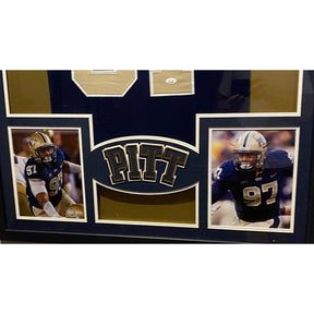 Aaron Donald Framed Jersey JSA Autographed Signed Pitt Panthers Rams DPOY