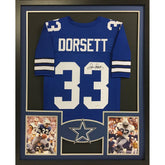 Tony Dorsett Framed Jersey PSA/DNA Autographed Signed Dallas Cowboys Pitt HOF