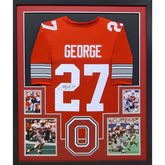 Eddie George Framed Signed Jersey JSA Autographed Ohio State Buckeyes RB4