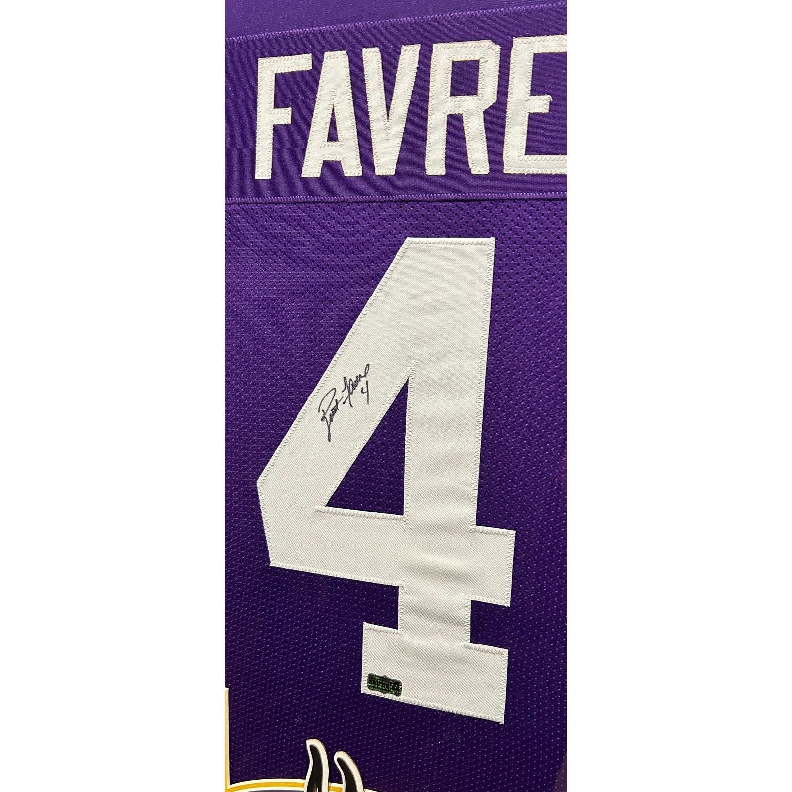 Brett Favre Framed Jersey Autographed Signed Favre COA Minnesota Vikings