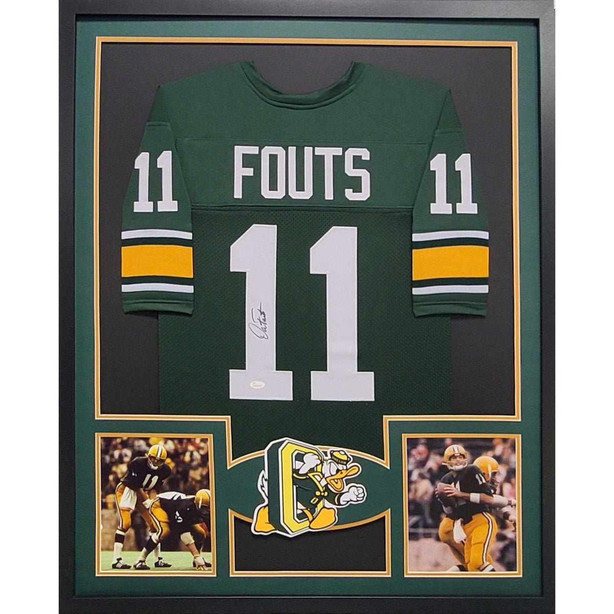 Dan Fouts Framed Jersey JSA Autographed Signed Oregon Ducks