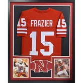 Tommie Frazier Framed Signed Jersey JSA Autographed Nebraska RB2