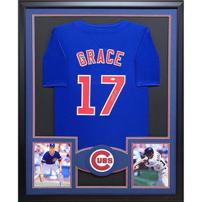 Mark Grace Framed Jersey JSA Autographed Signed Chicago Cubs