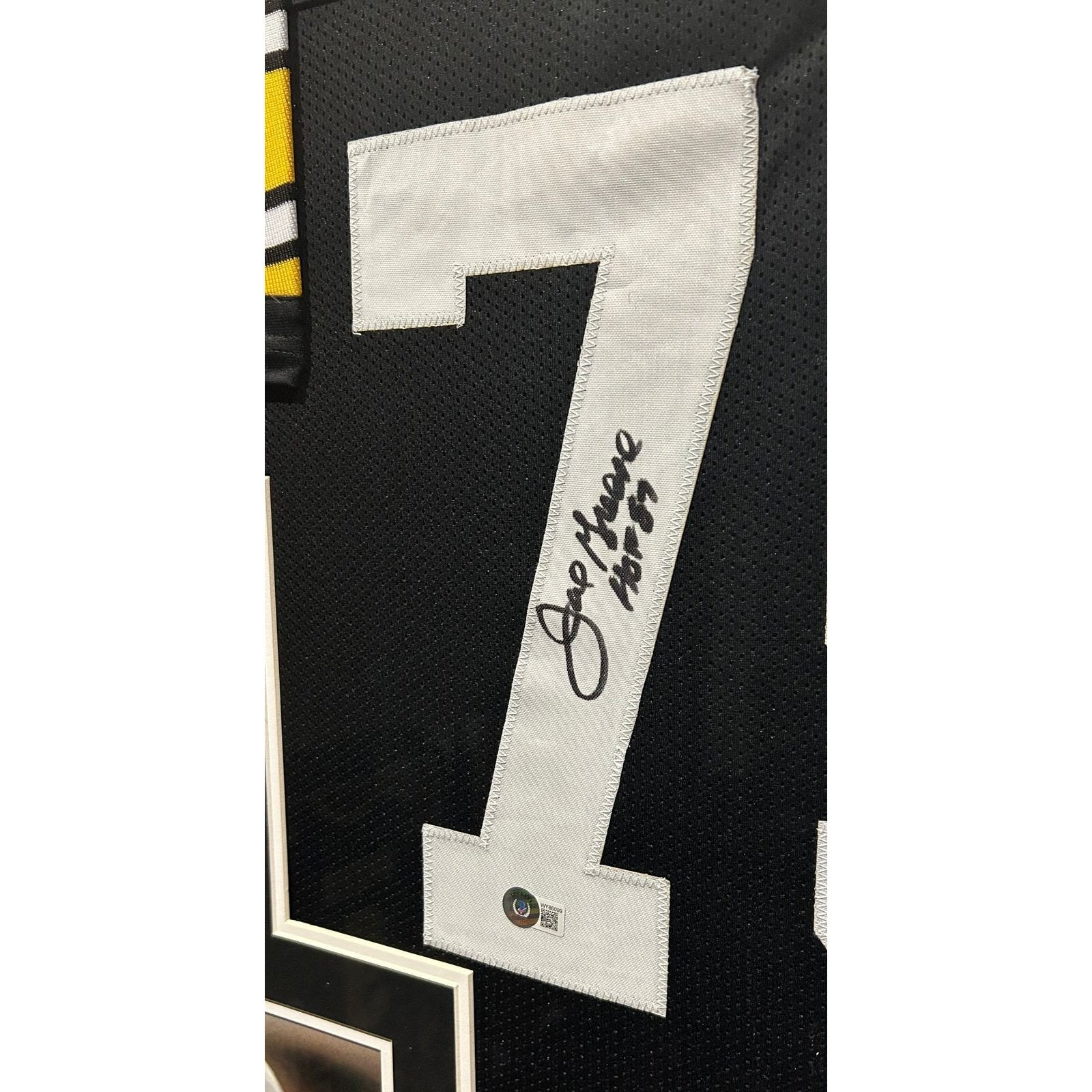 Joe Greene Framed Signed Jersey Beckett Autographed Pittsburgh Steeler