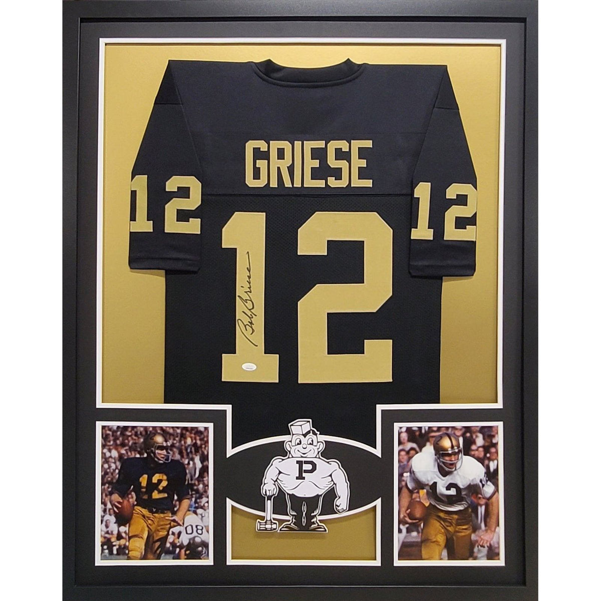 Bob Griese Framed Signed Jersey JSA Autographed Purdue Boilermakers