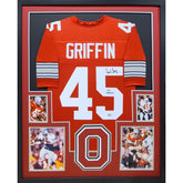 Archie Griffin Framed Signed Jersey Beckett Autographed Ohio State OSU