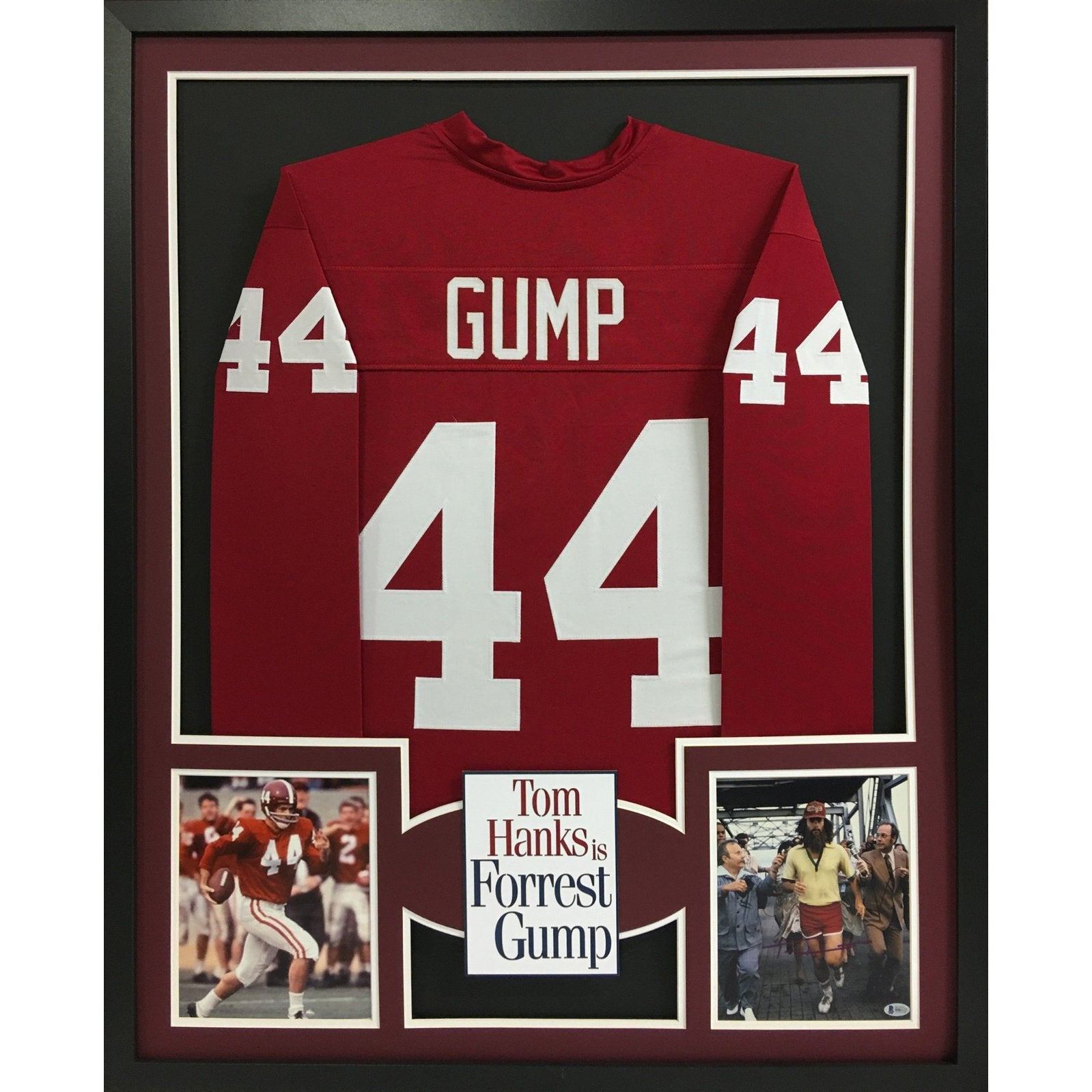 Forest Gump Framed Jersey PSA/DNA Tom Hanks Autographed 8x10 Photo Signed