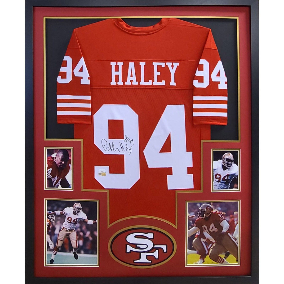 Charles Haley Signed Framed Jersey San Francisco 49ers JSA Autographed