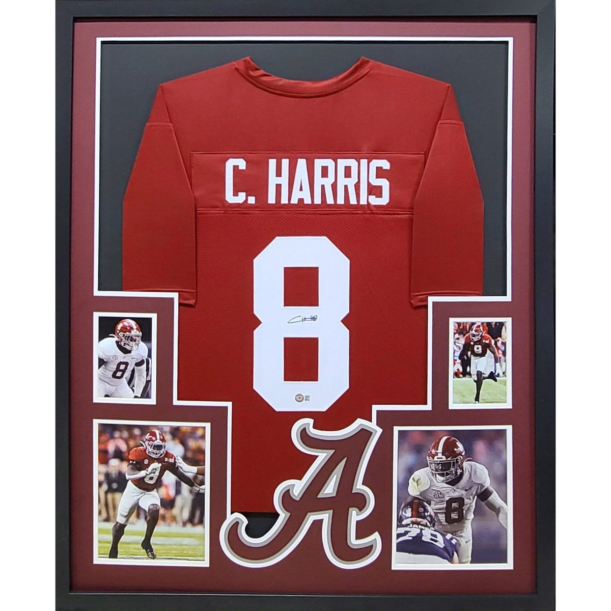 Najee Harris Framed Signed Jersey Beckett Autographed Alabama 