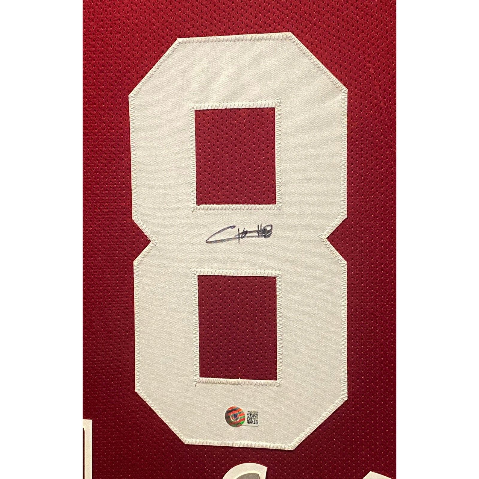 Najee Harris Signed Custom Framed Jersey Display (Beckett)