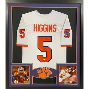 Tee Higgins Signed Framed Jersey JSA Autographed Clemson Bengals