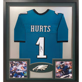 Jalen Hurts Signed Framed Jersey JSA Autographed Philadelphia Eagles