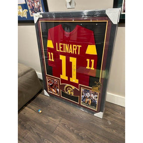 Matt Leinart & OJ Simpson Signed Framed Jersey JSA Autographed USC