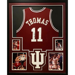 Isiah Thomas Framed Jersey JSA Autographed Signed Indiana Hoosiers Pistons