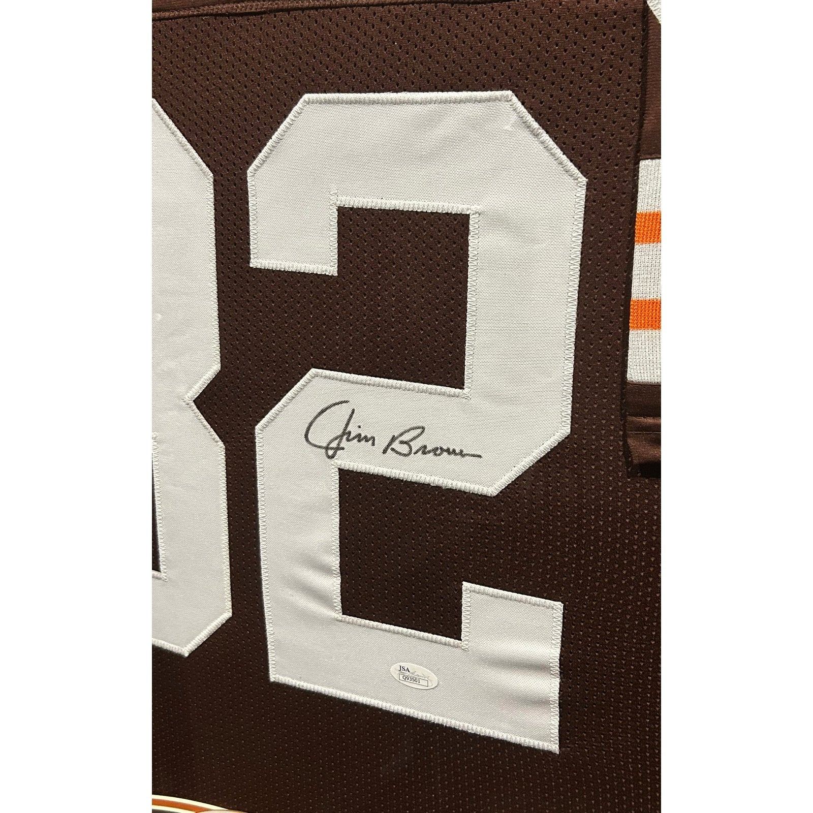 Jim Brown Autographed Signed Framed Cleveland Browns Jersey 