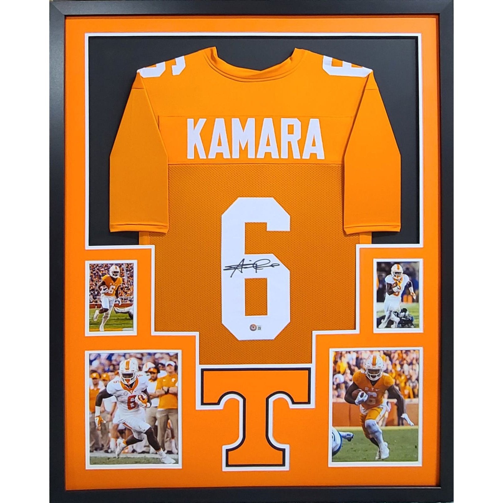 Alvin Kamara Framed Signed Tennessee Jersey Beckett Autographed