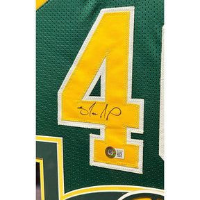 Shawn Kemp Framed Signed Jersey Beckett Autographed Signed Seattle Supersonics