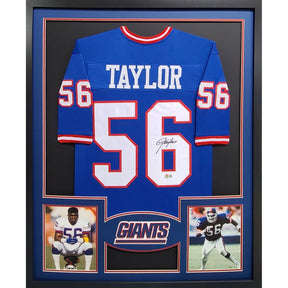 Lawrence Taylor Framed Jersey Beckett Autographed Signed New York Giants