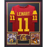 Matt Leinart Signed Framed Jersey JSA Autographed USC