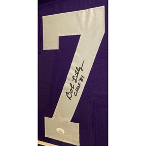 Bob Lilly Signed Framed TCU Hornfrogs Jersey JSA Autographed Dallas Cowboys