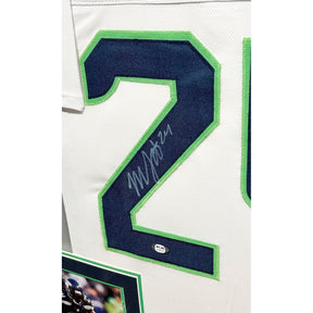 Marshawn Lynch Framed Jersey PSA/DNA Autographed Signed Seattle Seahawks