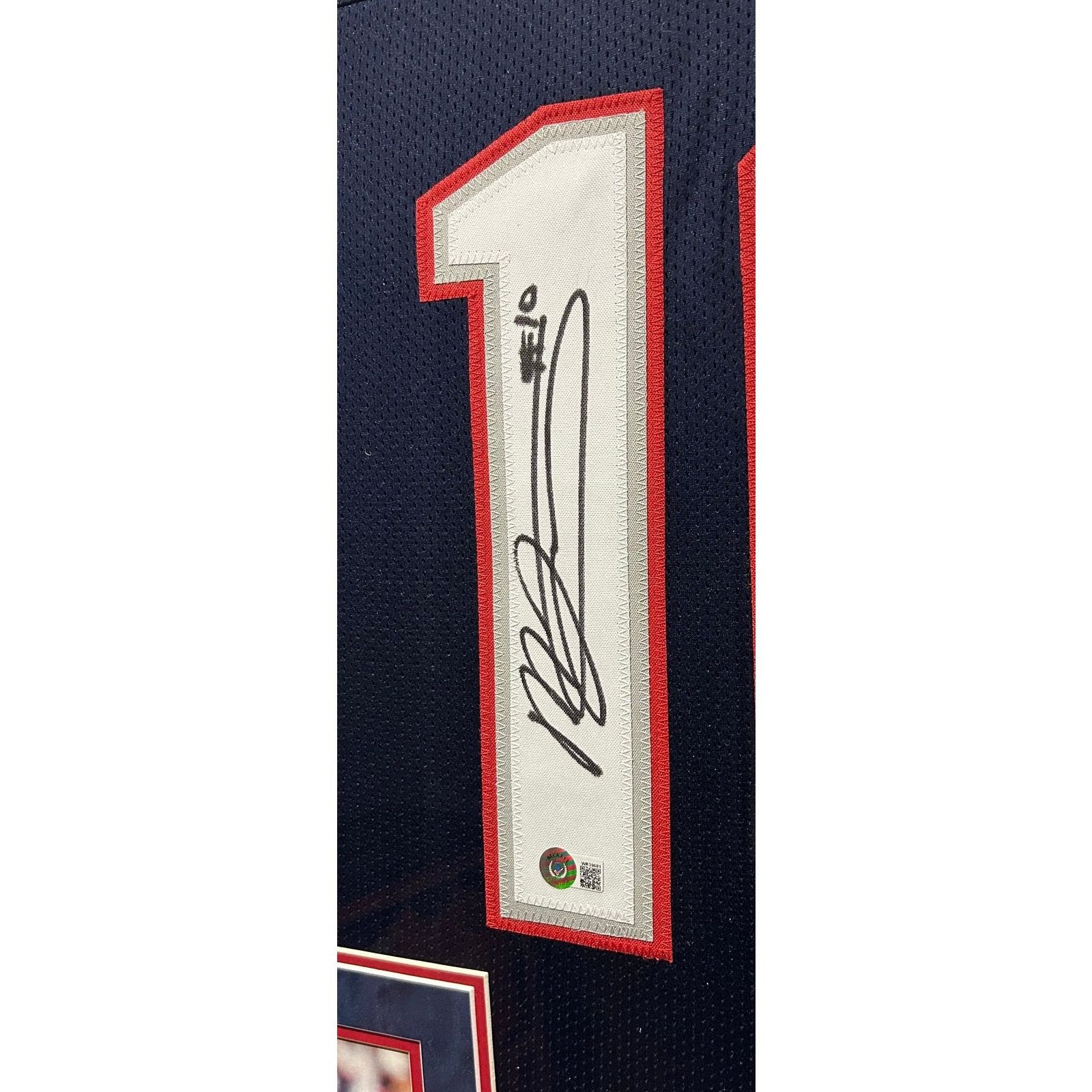 Mac Jones Autographed NE Patriots Framed Nike Pro Bowl Jersey Beckett COA