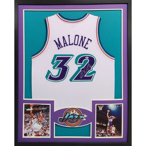 Karl Malone Framed Signed Jersey PSA/DNA Autographed Utah Jazz