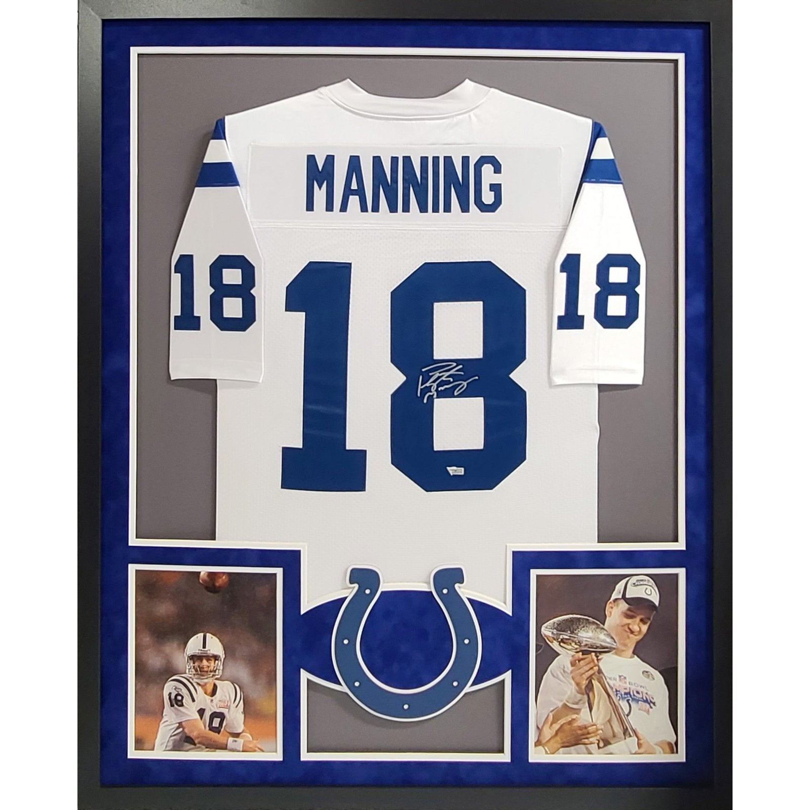 Peyton Manning Framed Signed Jersey Fanatics Indianapolis Colts Autographed