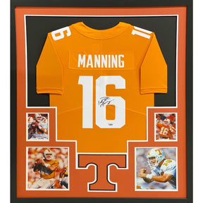 Peyton Manning Framed Signed Jersey Fanatics Tennessee Autographed Colts