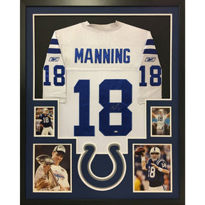 Peyton Manning Framed Signed Jersey Steiner Indianapolis Colts Autographed