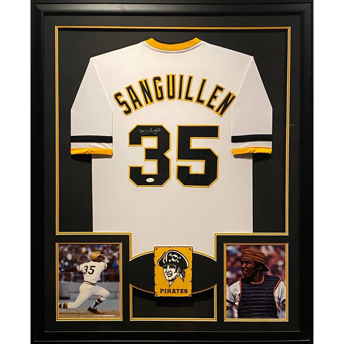 Manny Sanguillen Framed Jersey JSA Autographed Signed Pittsburgh Pirates