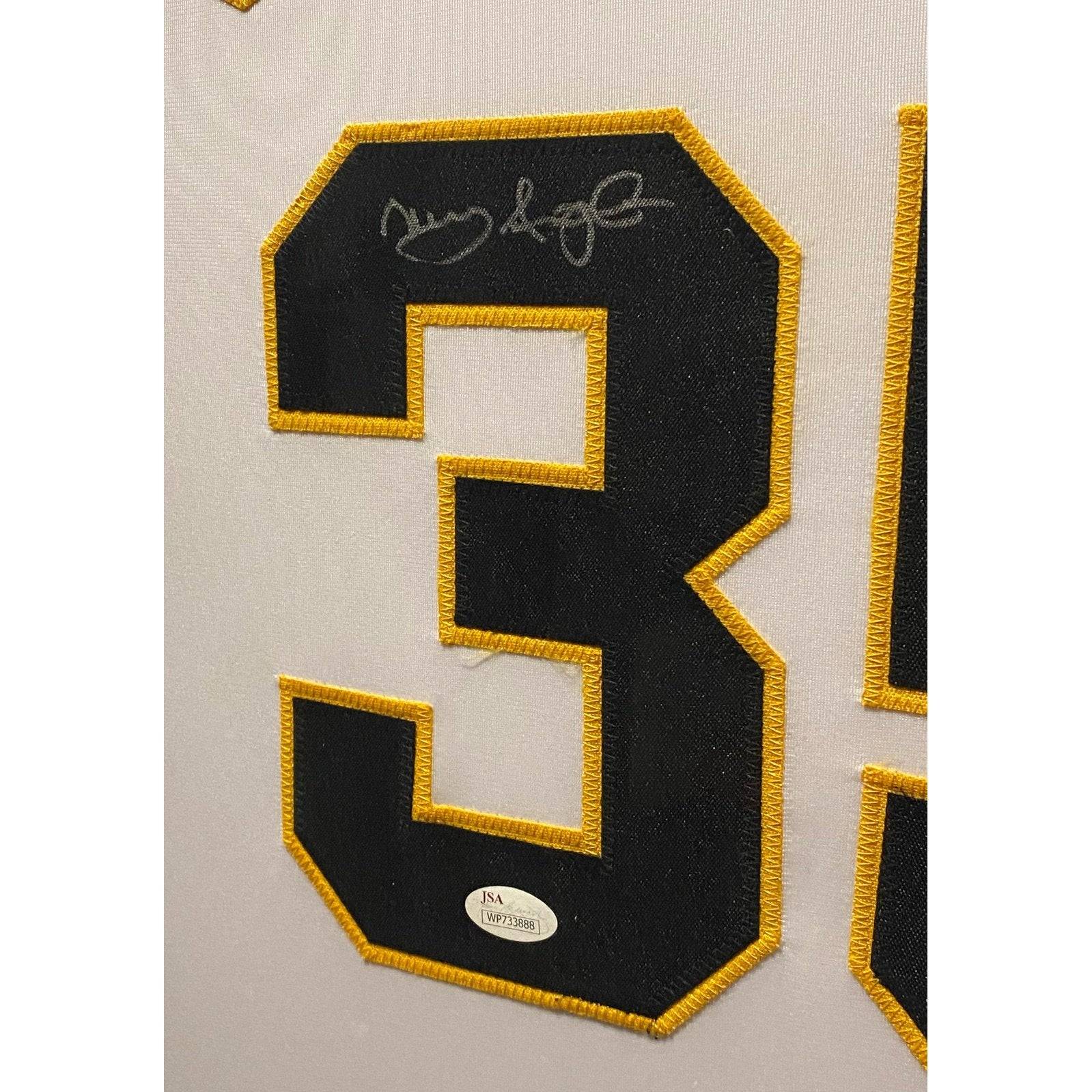 Manny Sanguillen Framed Jersey JSA Autographed Signed Pittsburgh Pirates