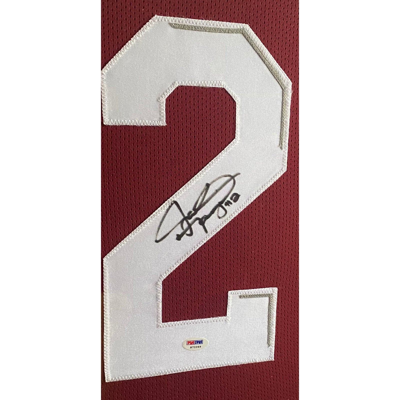 Johnny Manziel Autographed/Signed Texas A&M aggies Red XL Jersey JSA 24950  – Denver Autographs