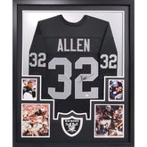 Oakland Raiders Marcus Allen Autographed Framed Black